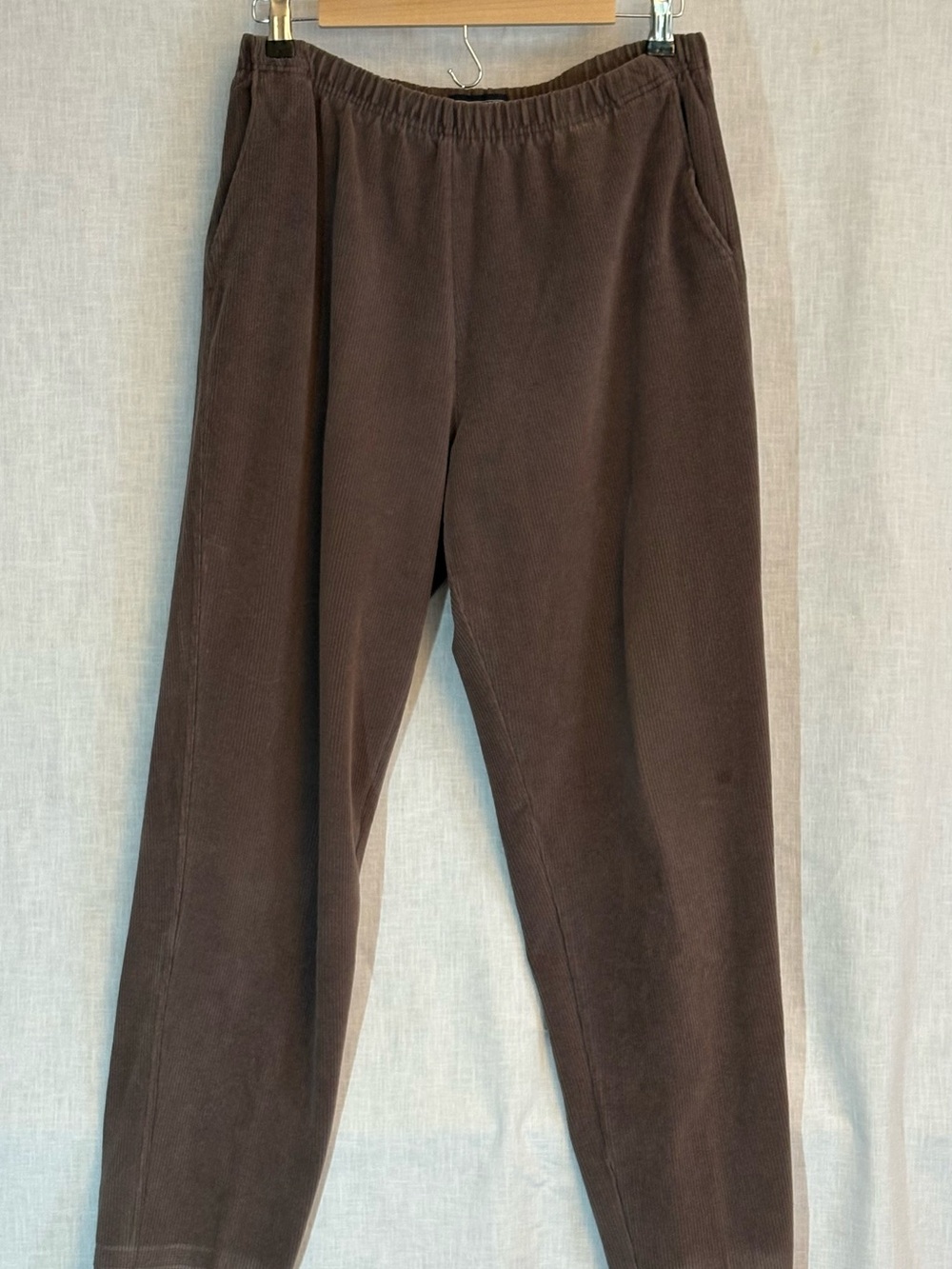 Lands' End Women's Brown Corduroy Straight-Leg Pants